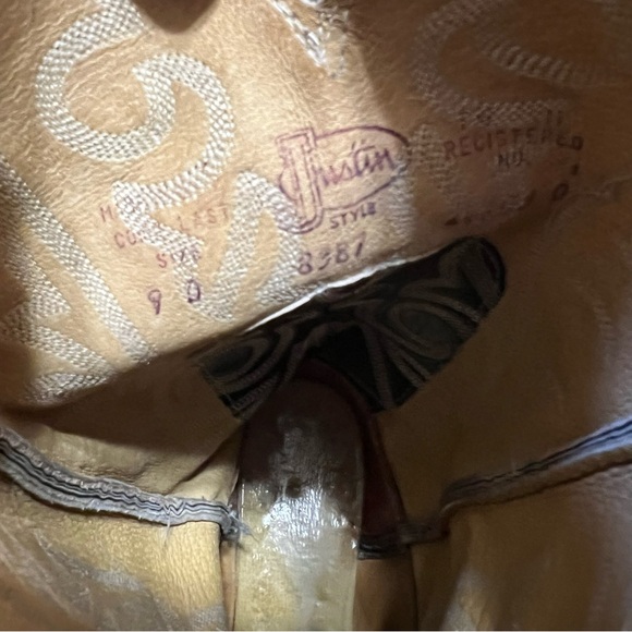 Justin Men’s Boots Size 9d - Picture 6 of 7